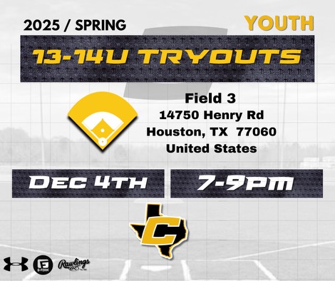 San Marcos / New Braunfels/Zorn 14u Tryouts @Lehman High School 1700 Lehman Rd Kyle, Texas Tue 11/12 14u 6:30pm-8:30pm Tue 11/19 14u 6:30pm-8:30pm Mon 12/02 14u 6:30pm-8:30pm - 3